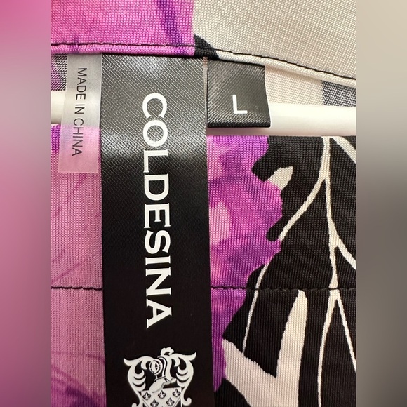 Coldesina floral doman sleeve elastic waist top NWT - Picture 6 of 6